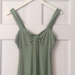 Max Studio green white maxi dress new with tag NWT